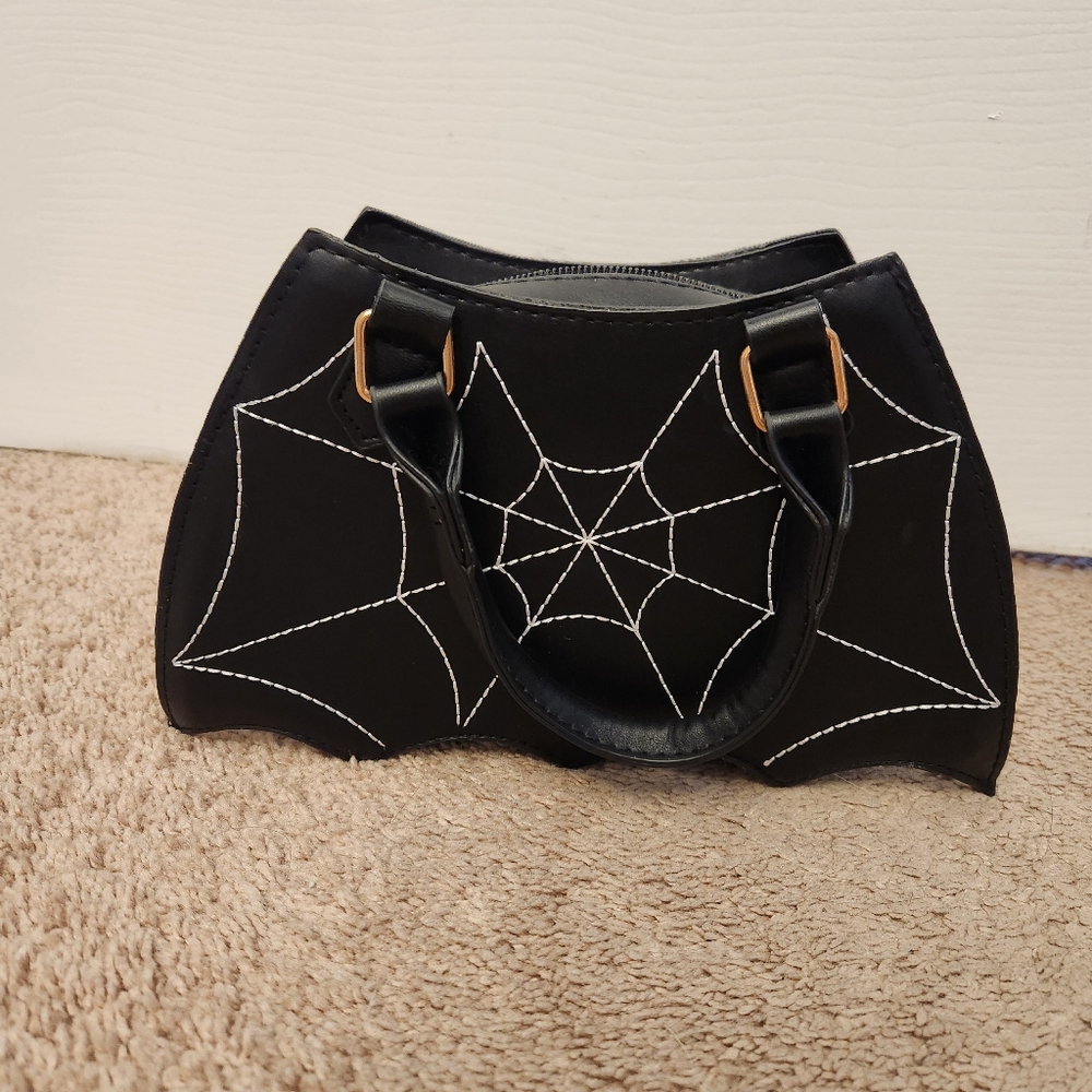 Black Spiderweb Purse